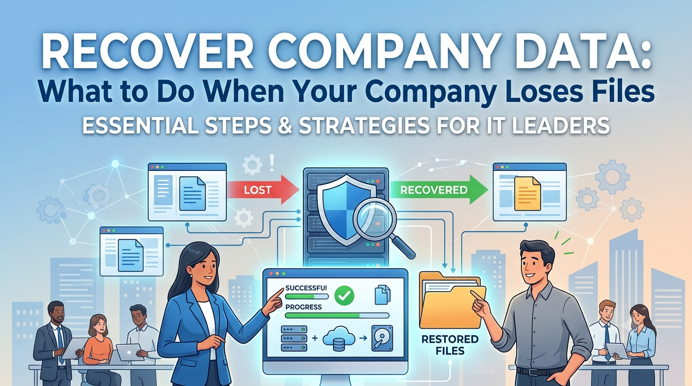 How to Recover Company Data What to Do When Your Company Loses Files